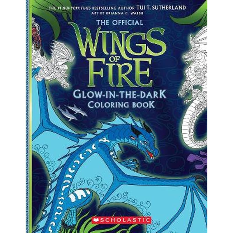 Wings of Fire Glow-in-the-Dark Coloring Book