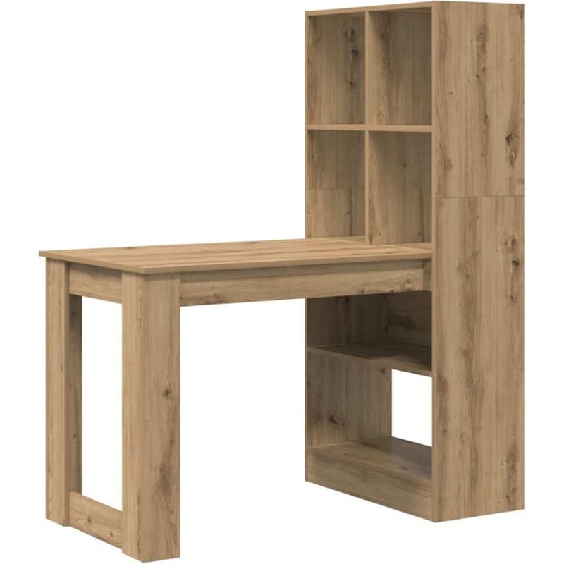Γραφείο VidaXL από Επεξεργασμένο Ξύλο 122x67x145 cm - Artisan Δρυς