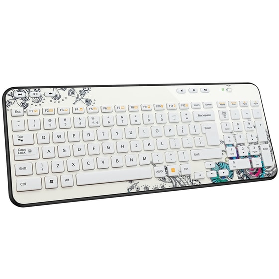 Logitech Wireless K360 Floral - Ασύρματο - Λευκό image 0