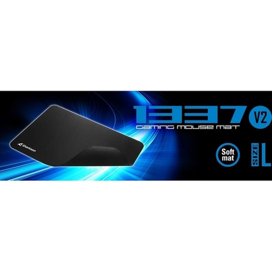 Sharkoon 1337 V2 (SHR25298230) Gaming Mouse Pad Medium 355 mm - Black image 4