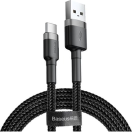 Baseus Cafule Cable USB For Type-C 3Α 0.5m - Γκρι/Μαύρο