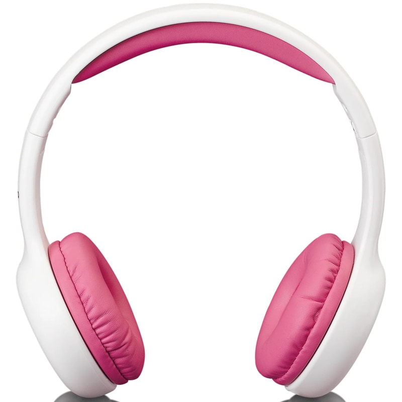 Ακουστικά Κεφαλής Lenco HP-010PK – Λευκό/Ροζ