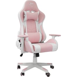 Καρέκλα Gaming White Shark Roxy από Τεχνητό Δέρμα - Ροζ