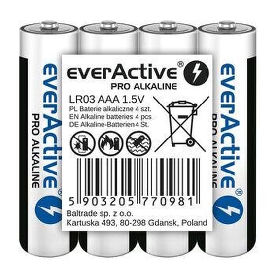 Everactive Αλκαλικές Μπαταρίες LR03 ΑΑΑ 1.5V 4τμχ image 0