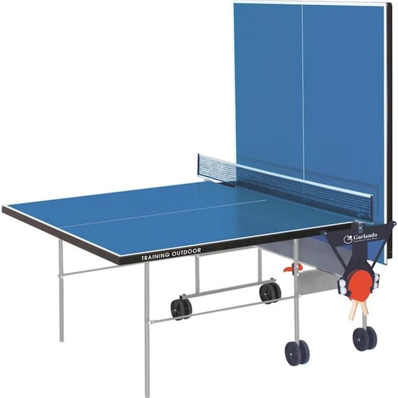 Τραπέζι Ping Pong Εξωτερικού Χώρου Garlando Trainin 274x152.5x76cm Αναδιπλούμενο - Μπλε image 1