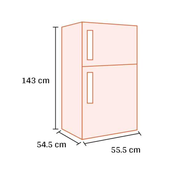 DAVOLINE RF 220 WH 206 Lt Λευκό Δίπορτο Ψυγείο image 1