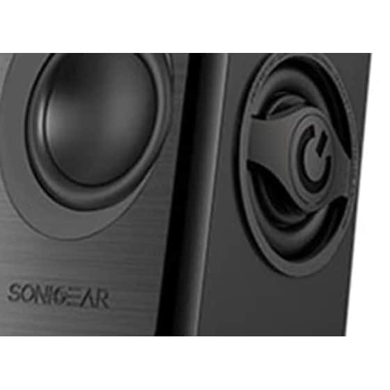 Ηχεία 2.0 SonicGear QUATRO2BCG Μαύρο, Γκρι image 1