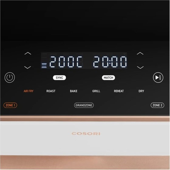 COSORI CAF-TF101S-WEUR με Αποσπώμενο Κάδο 10 L 2800 W Λευκό/Ροζ Χρυσό Φριτέζα Αέρος image 13