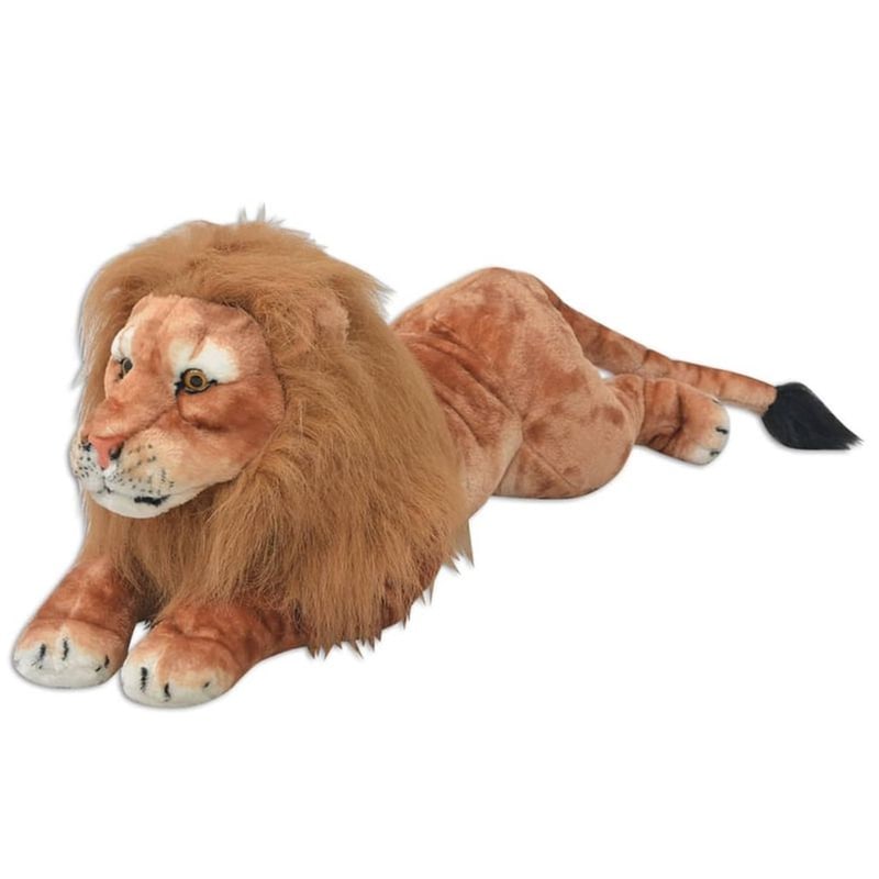 VIDAXL Λούτρινο VIDAXL Λιοντάρι XXL Καφέ (100cm)