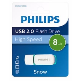 Philips Snow 8GB USB 2.0 Stick Λευκό