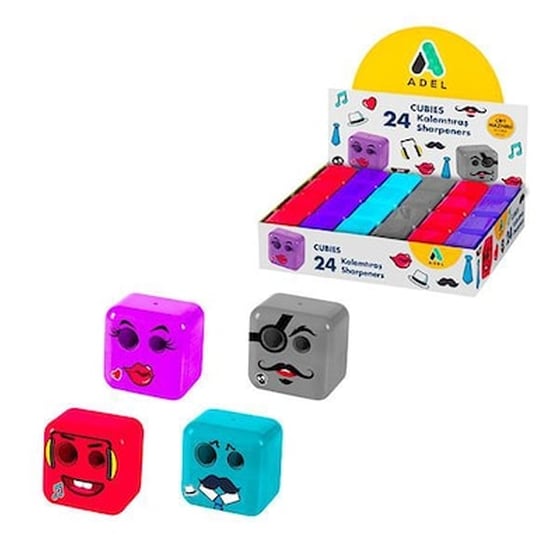 Ξύστρα Adel Cubbies Πολύχρωμη image 0