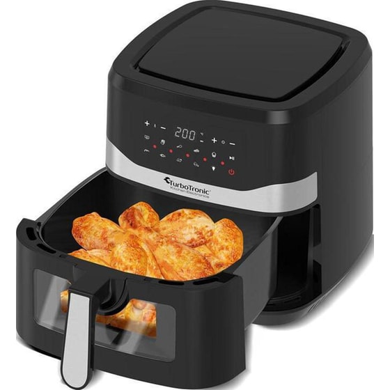 TURBOTRONIC TT-AF7W με Αποσπώμενο Κάδο 1600 W 7.5 L Μαύρο Φριτέζα Αέρος image 3