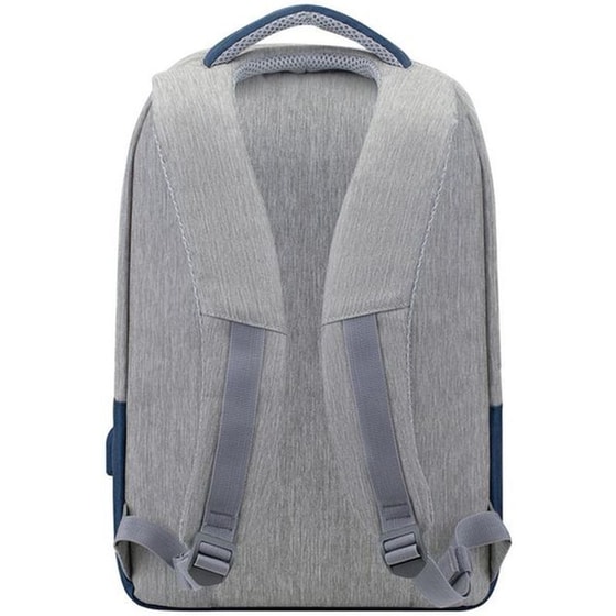 Τσάντα Laptop Rivacase Prater 15.6" - Γκρι/Σκούρο Μπλε image 7