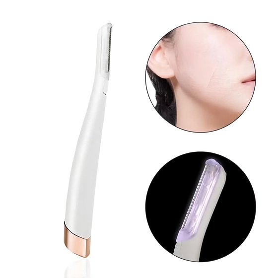 Συσκευη Αποτρίχωσης FLAWLESS DERMAPLANE GLO CA-FA-6034 Λευκό image 2