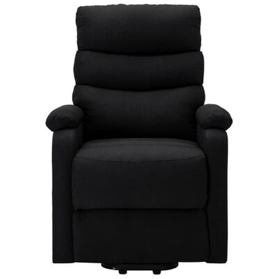 Vidaxl Πολυθρόνα Ανακλινόμενη Με Ανύψωση Μαύρη Υφασμάτινη image 3