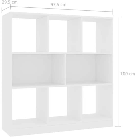 Ραφιέρα Vasagle από Μοριοσανίδα 97.5x30x100 cm - Λευκό image 5