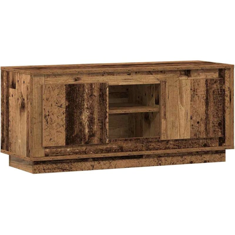 Έπιπλο Τηλεόρασης VidaXL 102 x 35 x 45 cm - Παλαιωμένο Ξύλο