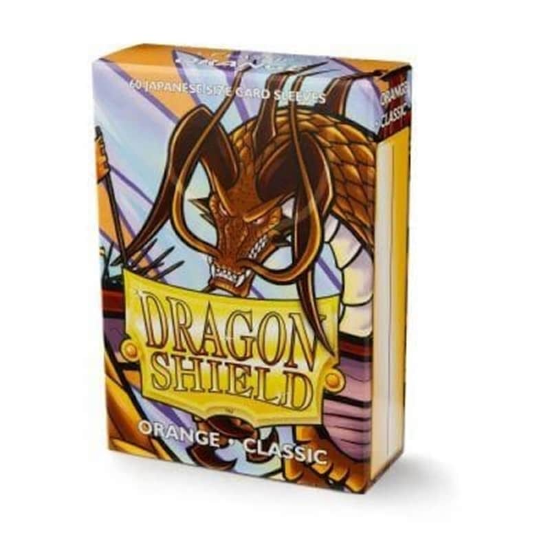 Ygo Dragon Shield Sleeves Japanese Small Size – Orange (box Of 60)