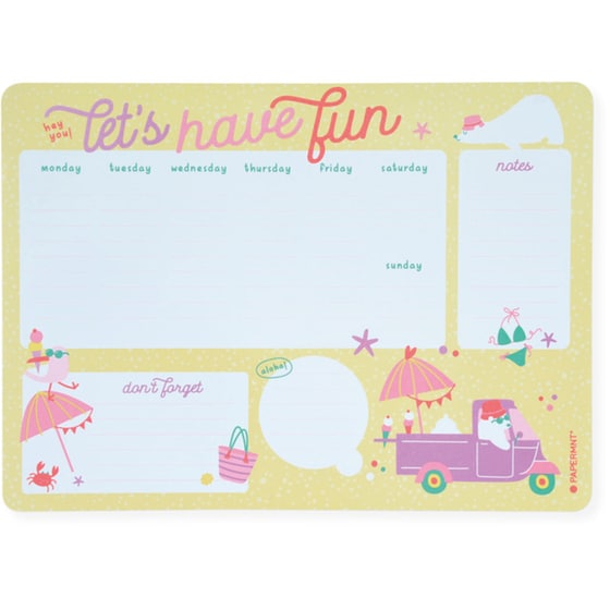 Πλανόγραμμα Εβδομαδιαίο Papermint Α4 Let's have fun image 0