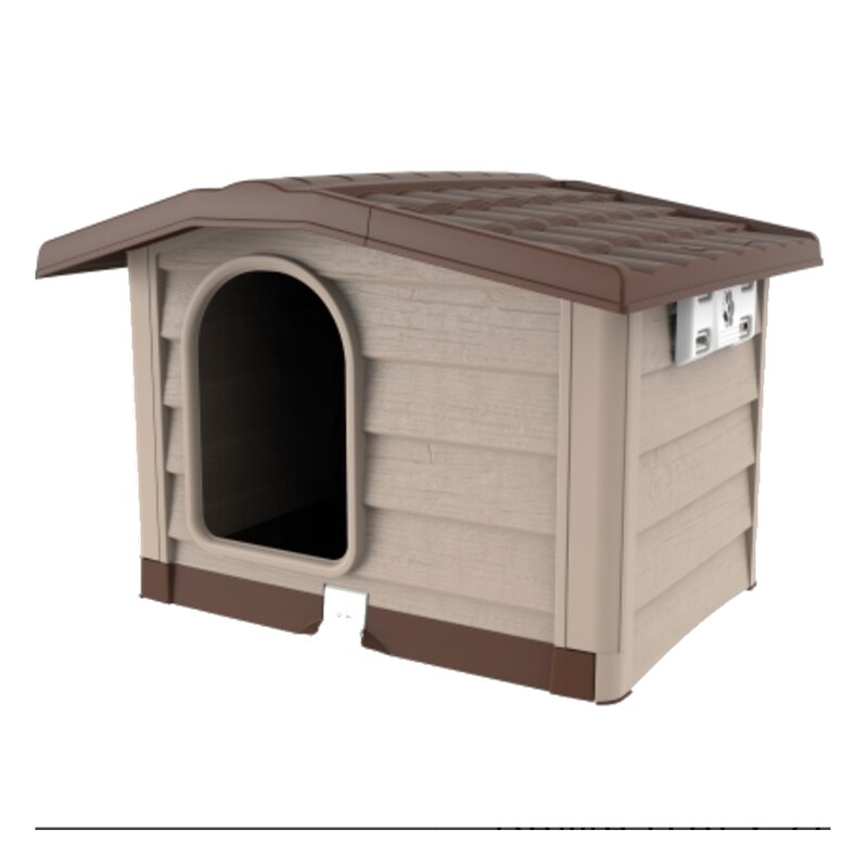 Σπίτι Με Ρυθμιζόμενη Οροφή Για Σκύλο Large – Μπεζ