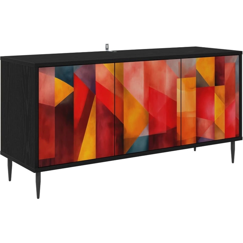 Έπιπλο Τηλεόρασης VidaXL HEESCH 102 x 33 x 51 cm - Μαύρη Δρυς
