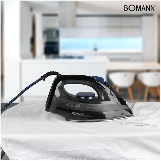 BOMANN DB 6003 CB 1800W Μαύρο Σίδερο Ατμού image 2
