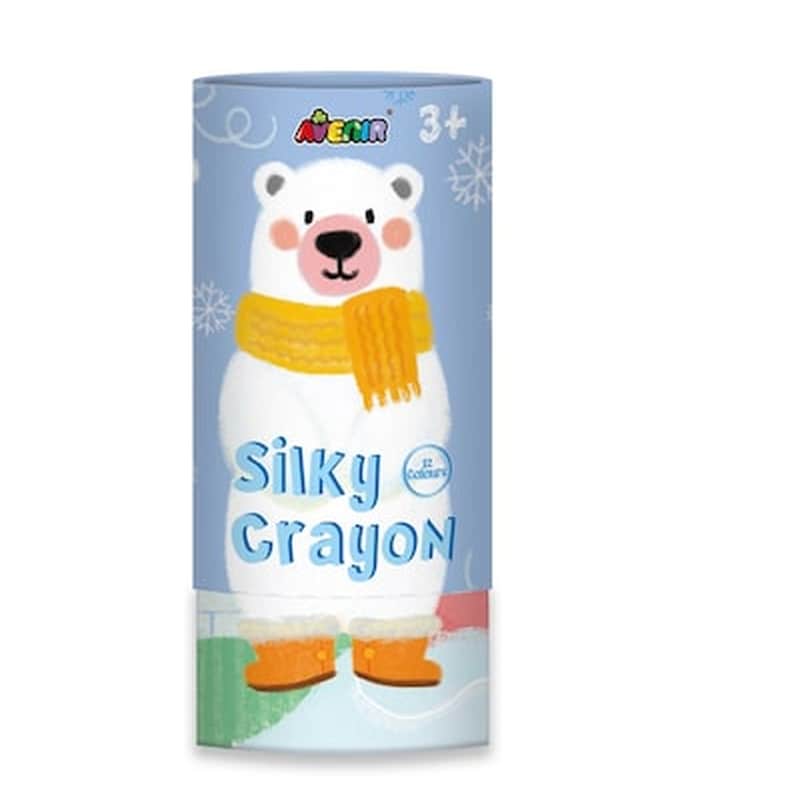 Arts And Crafts Crayons Silky Crayons 12 Colors – Polar Bear 60404 + Δώρο Πόστερ