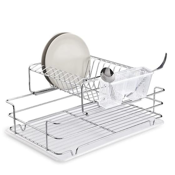 Tekno-tel Πιατοθήκη Στεγνωτήριο Αποσπώμενο-συρόμενο 48x33x25cm 2όροφο Βάρος 2.17kg 10 Θέσεις Πιάτων image 0