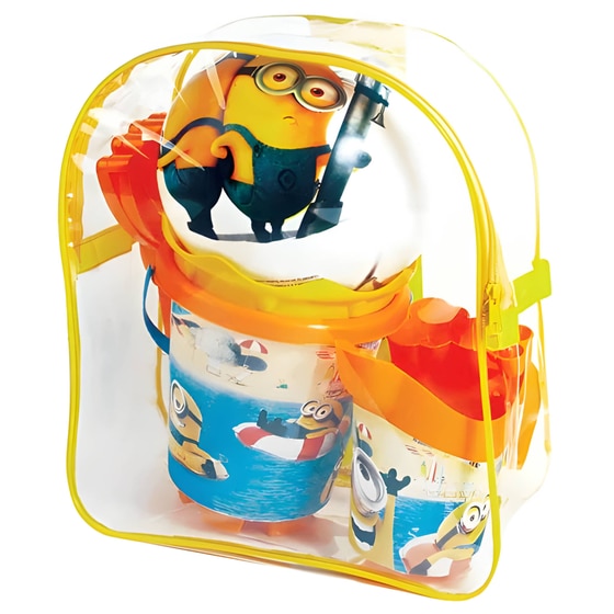 Σετ Παιδική Μπάλα & Κουβαδάκι Παραλίας AS Company Minions - Κίτρινη image 0