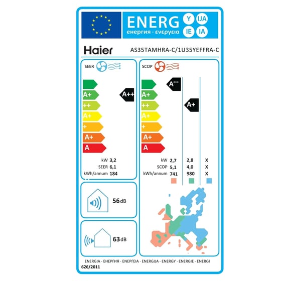 HAIER Tide Green Plus AS35TAMHRA-C/1U35YEFFRA-C Κλιματιστικό Inverter 12.000 BTU A++/A+++ με Wi-Fi image 8