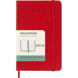 Ημερολόγιο Εβδομαδιαίο Moleskine 2025-2026 18Μ Pocket Scarlet Red Hard