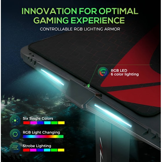 Gaming Γραφείο - Eureka Ergonomic Erk-egd-s62b-v1 image 14
