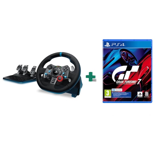 Logitech G29 Driving Force - Τιμονιέρα & Gran Turismo 7 Standard Edition Playstation 4 image 0