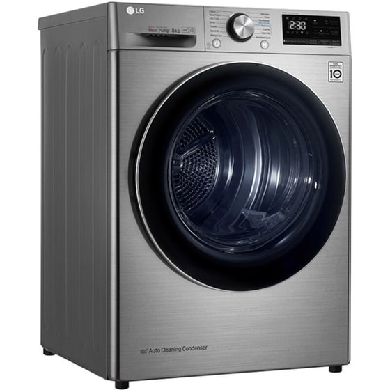 LG RC80V9EV2W 8 kg A+++ με Αντλία Θερμότητας, Αναστρέψιμη πόρτα και Wi-Fi Inox Στεγνωτήριο Ρούχων image 4
