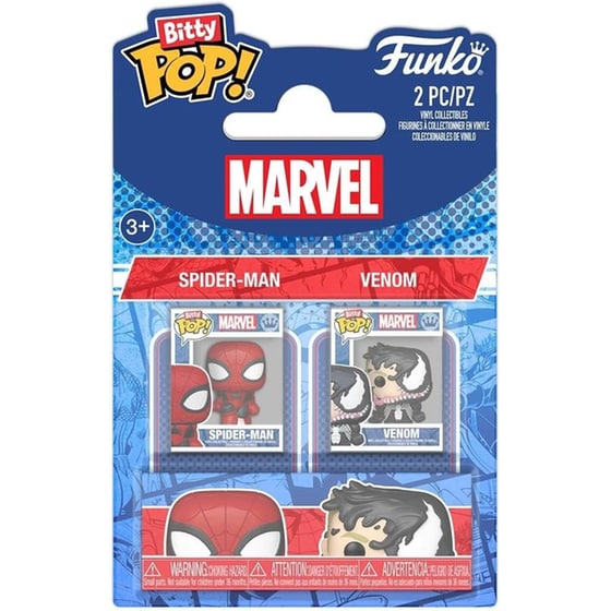 Funko Bitty Pop! Marvel Spiderman & Venom 2-pack image 0