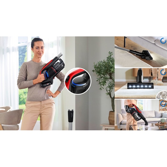 BOSCH Unlimited 9 ProAnimal BBS931PET 18 V 0.4 L Κόκκινη Σκούπα Stick image 4