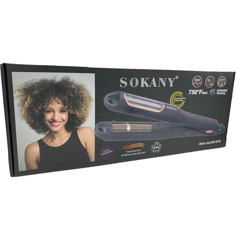 SOKANY AUTO CURLING HS-978 Τοστιέρα Μαλλιών Μαύρο SOKANY