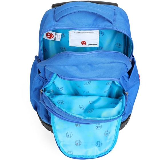 Τσάντα Πλάτης Lycsac Large Τρόλεϋ Zippers Γαλάζια image 4