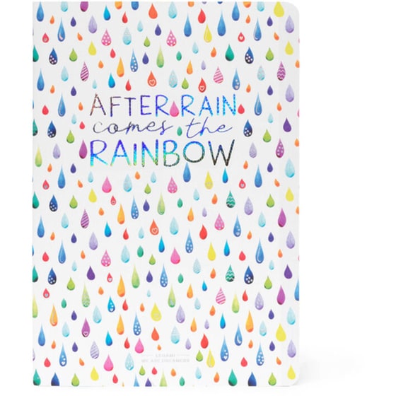 Σημειωματάριο Legami Α5 Medium After rain comes the rainbow image 0