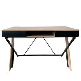 Γραφείο Μελέτης ArteLibre Ezra από Μελαμίνη 120x60cm - Sonoma/Μαύρο