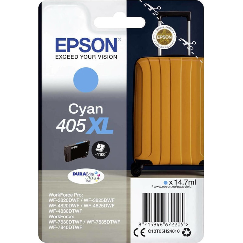 Epson 405XL Κυανό Μελάνι Εκτυπωτή T05H240
