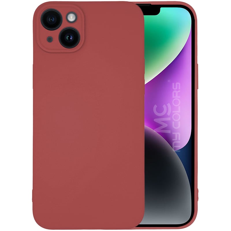 MY COLORS Θήκη Σιλικόνης Apple iPhone 14 - My Colors - Μπορντό