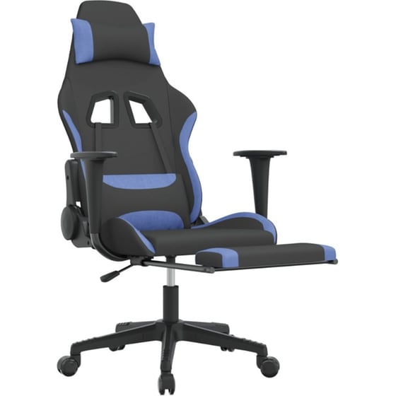 Καρέκλα Gaming VIDAXL 3143749 με Υποπόδιο - Μαύρο image 4