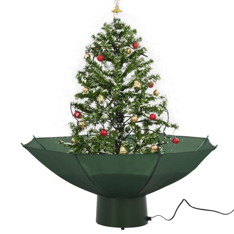 Χριστουγεννιάτικο Δεντράκι VidaXL Χιονισμένο με Βάση 75cm - Πράσινο VIDAXL
