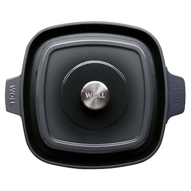 WOLL Γκριλιέρα Μαντεμένια Επισμαλτωμένη WOLL IRON 628-2CI-030 28 x 28 cm