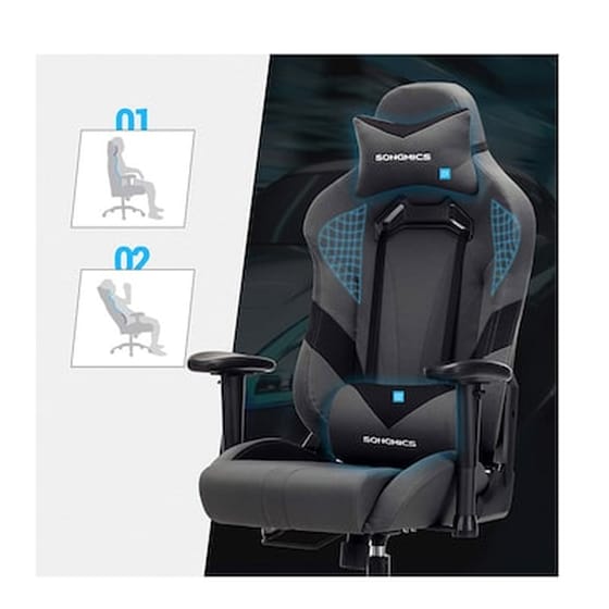 Καρέκλα Gaming 66 X 72 X 124-132 Cm Songmics Rcg13g image 2