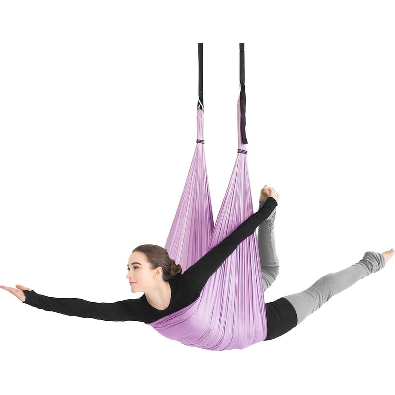 AMILA Πανί Aerial Yoga Hammock Amila 96926 (Μικρής Ελαστικότητας) 5m από Νάιλον 40D - Μωβ