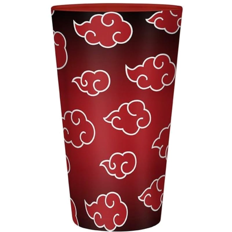 ABYSTYLE Ποτήρι Abystyle Naruto Shippuden Akatsuki Γυάλινο 400 ml - Κόκκινο