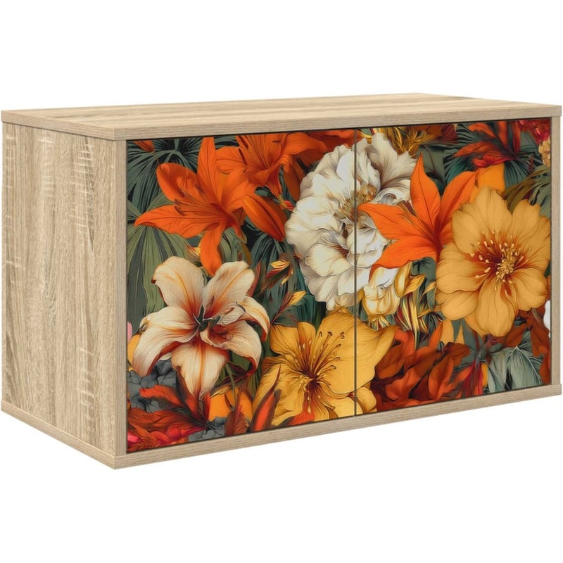 Έπιπλο Τηλεόρασης VidaXL GENNEP Επιτοίχιο 69 x 33 x 40 cm - Sonoma Δρυς