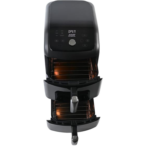 IQ AF-008 με Διπλό Αποσπώμενο Κάδο 2470 W 11 L Μαύρο Φριτέζα Αέρος image 1